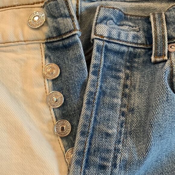 7 for all Mankind Josefina Two-toned High Waisted Jeans Size 25 - Picture 2 of 16